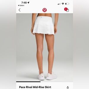 Lululemon pace rival skirt